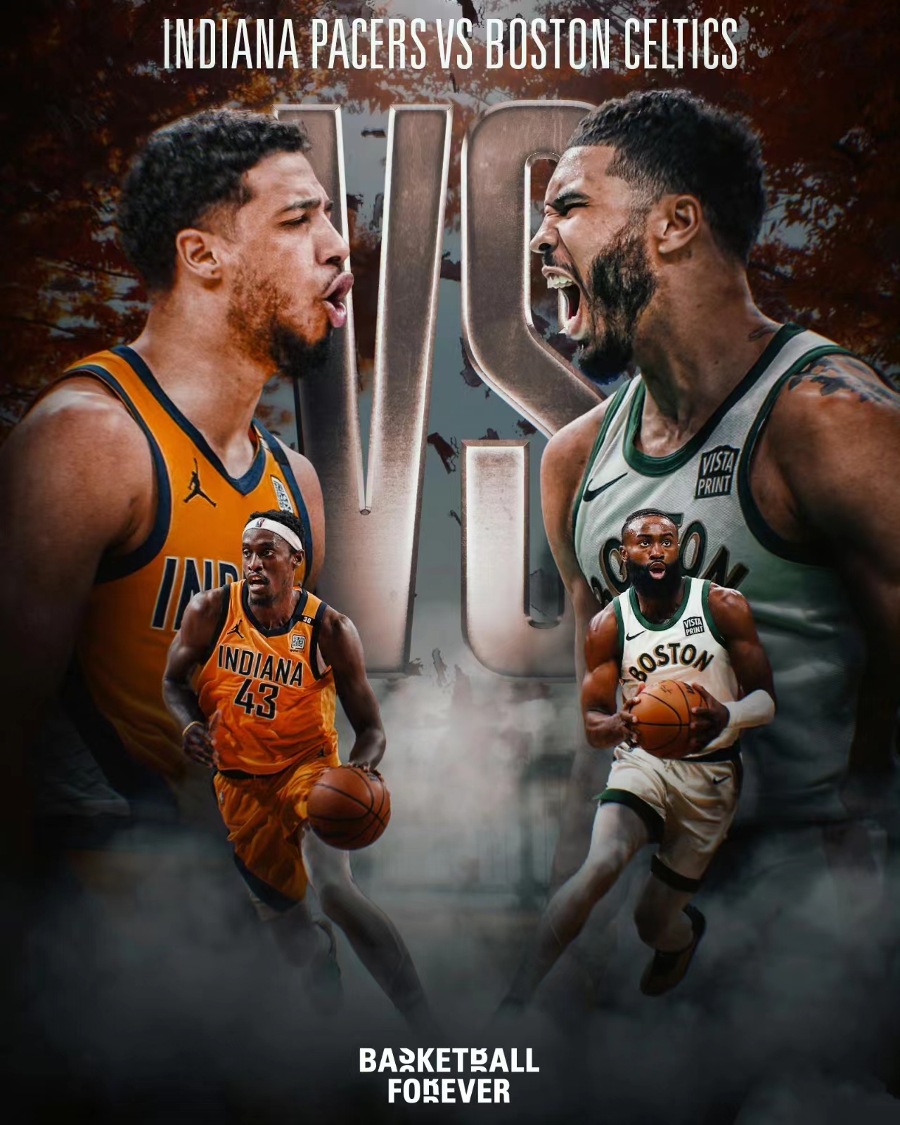Grøn, hvid og orange og sort støder sammen, Celtics vinder den første kamp i Eastern Conference Finals